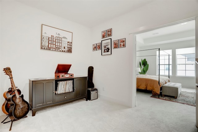 3124 Somerset Levens Ln, Houston, TX 77055 - home office with light colored carpet and baseboards