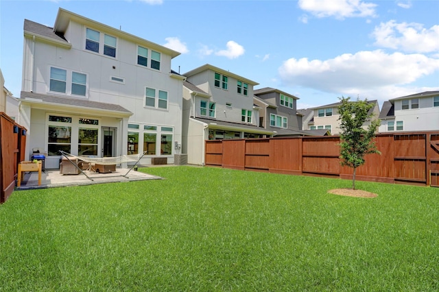 3124 Somerset Levens Ln, Houston, TX 77055 - rear view of house featuring a patio area, a residential view, and stucco siding