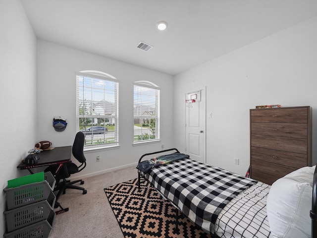 18925 Lazzaro Springs Dr, New Caney, TX 77357 - bedroom with carpet flooring, baseboards, and an office area