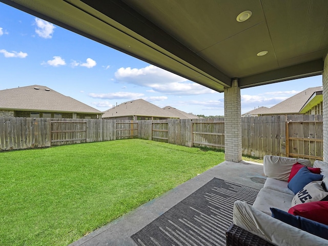 18925 Lazzaro Springs Dr, New Caney, TX 77357 - view of yard featuring a patio area