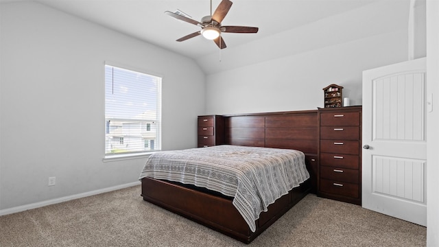 22002 Sovereign Heights Ln, Houston, TX 77073 - bedroom featuring carpet, baseboards, a ceiling fan, and lofted ceiling