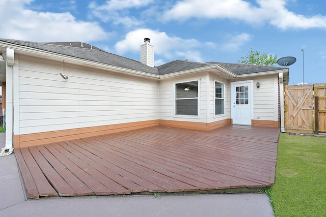 4814 Winding Timbers Ct, Humble, TX 77346 - wooden terrace featuring fence