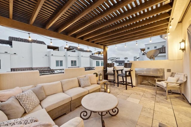 5314 Paseo Caceres Dr, Houston, TX 77007 - view of patio / terrace with outdoor lounge area