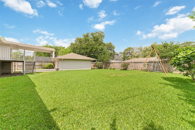5006 Lymbar Dr, Houston, TX 77096 - view of yard with stairs