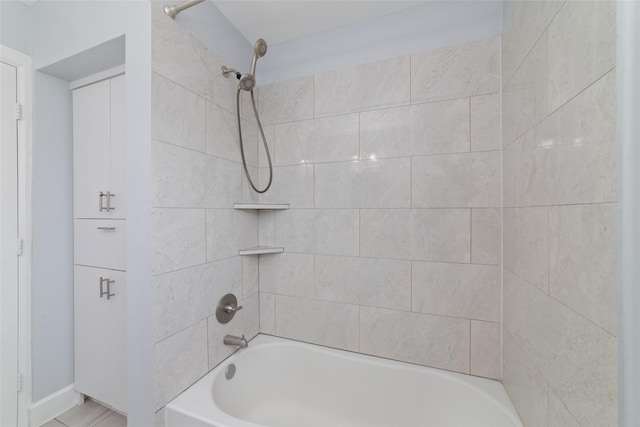 5006 Lymbar Dr, Houston, TX 77096 - bathroom featuring shower / tub combination