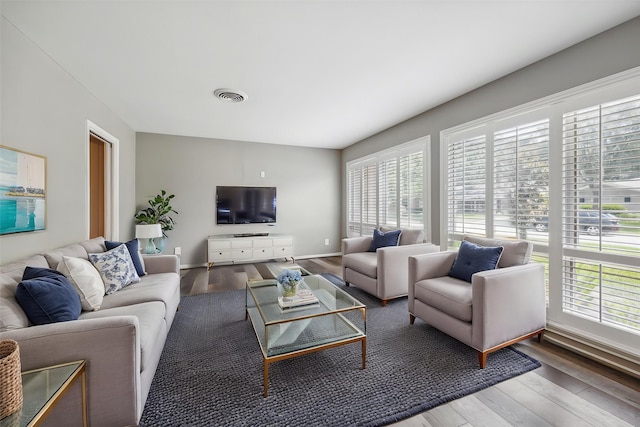 7222 Hartland Ave, Houston, TX 77055 - living area with wood finished floors