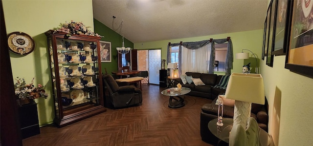 15459 Runswick Dr, Houston, TX 77062 - living area with vaulted ceiling and a textured ceiling