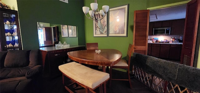 15459 Runswick Dr, Houston, TX 77062 - dining room with a chandelier