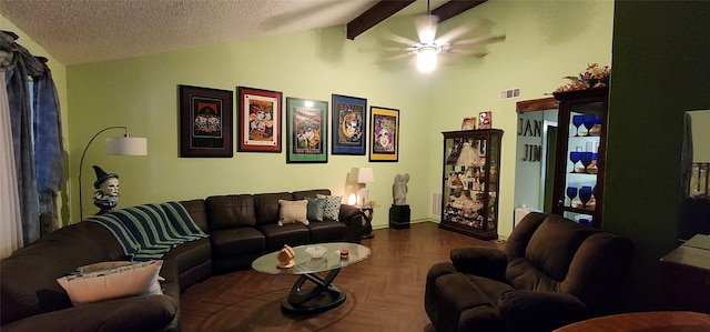 15459 Runswick Dr, Houston, TX 77062 - living area with a ceiling fan, a textured ceiling, and baseboards