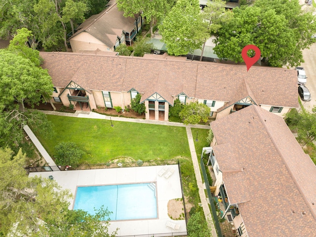 8229 Kingsbrook Rd Unit 229, Houston, TX 77024 - aerial view of a pool area