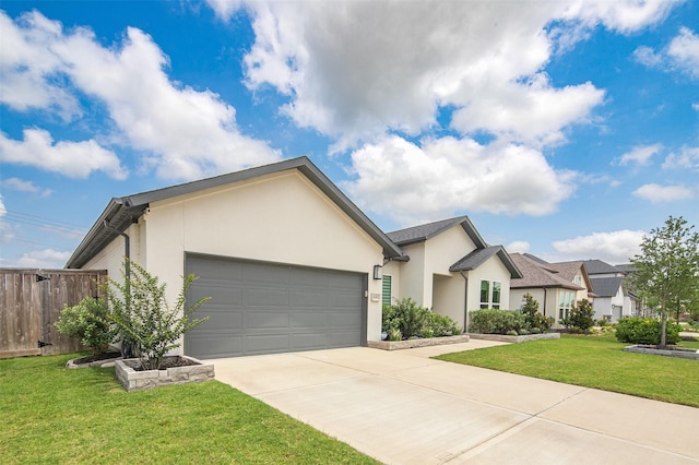 1682 Sherwood Glen Dr, Friendswood, TX 77546 - view of front facade with an attached garage, stucco siding, and concrete driveway