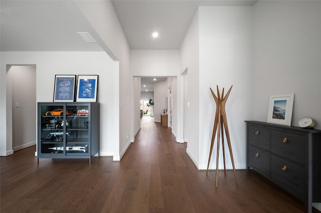 1682 Sherwood Glen Dr, Friendswood, TX 77546 - corridor featuring wood finished floors and baseboards