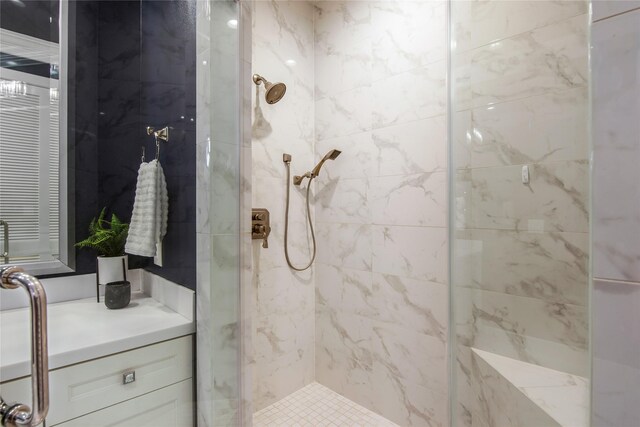 3388 Sage Rd Unit 1702, Houston, TX 77056 - full bathroom with a shower stall and vanity
