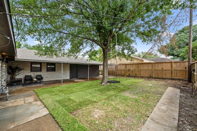 2114 Lazybrook Dr, Houston, TX 77008 - view of yard with a patio area