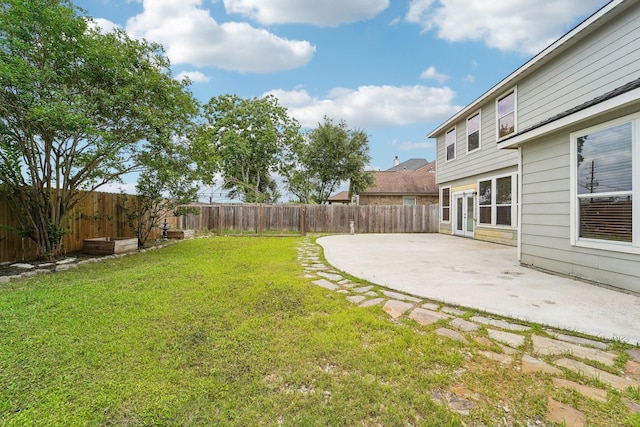3339 Legends Creek Dr, Spring, TX 77386 - view of yard with a patio area and french doors