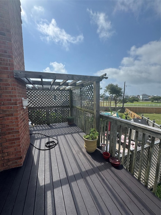 12811 E Conquistador Dr, Galveston, TX 77554 - view of deck