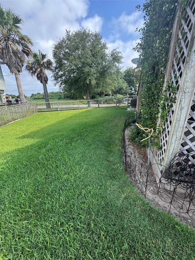 12811 E Conquistador Dr, Galveston, TX 77554 - view of yard
