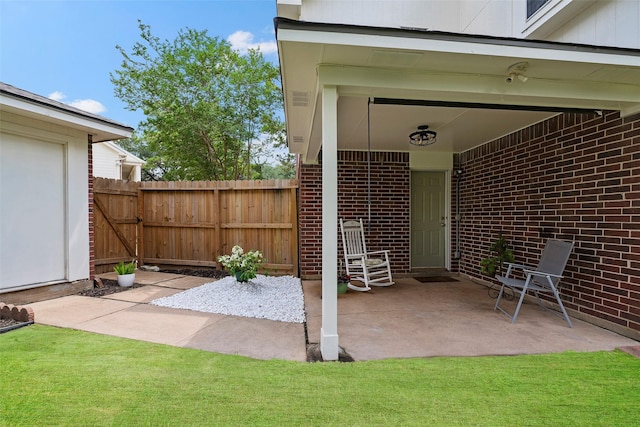 10255 Crooks Way Ct, Houston, TX 77065 - view of patio / terrace featuring fence