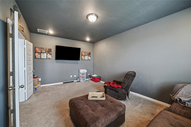 12402 Oakleaf Bend Dr, Humble, TX 77346 - sitting room with carpet floors and baseboards