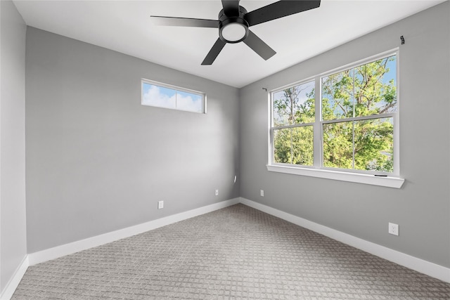 1412 Weiss St, Houston, TX 77009 - carpeted spare room with healthy amount of natural light, ceiling fan, and baseboards