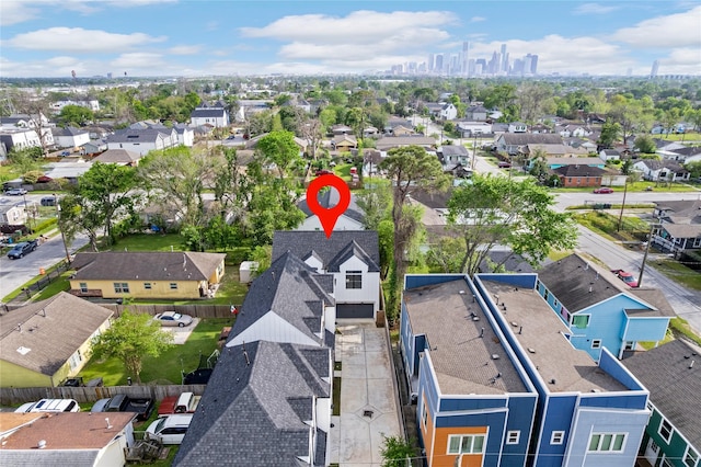 1412 Weiss St, Houston, TX 77009 - aerial perspective of suburban area