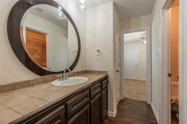 1705 Bimini Way, Seabrook, TX 77586 - bathroom with wood finished floors and vanity