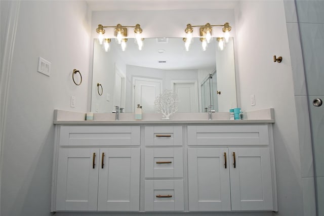 1202 Fort St, Richmond, TX 77469 - full bath with double vanity and an enclosed shower