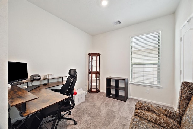 17303 Rock Willow Ln, Tomball, TX 77377 - carpeted home office featuring baseboards
