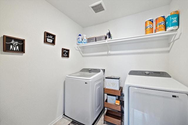 17303 Rock Willow Ln, Tomball, TX 77377 - washroom featuring separate washer and dryer and baseboards