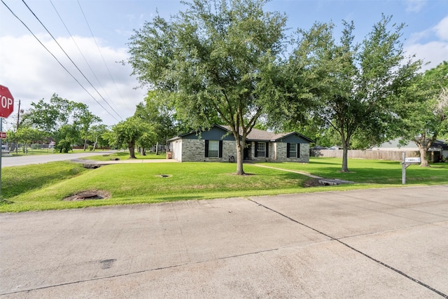4801 36th St, Dickinson, TX 77539 - view of front facade featuring stone siding