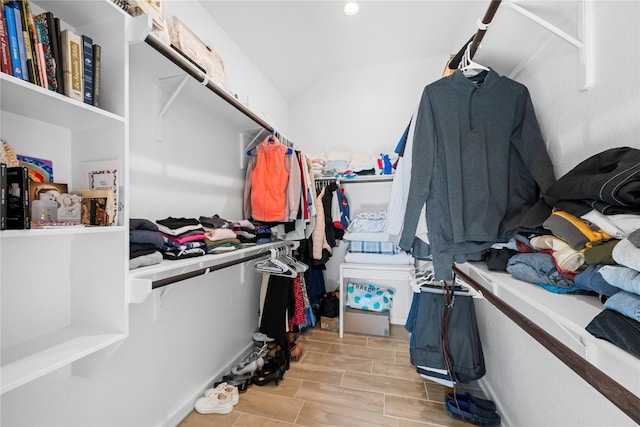 17814 Tree Of Heaven, Conroe, TX 77385 - spacious closet featuring wood finish floors and lofted ceiling
