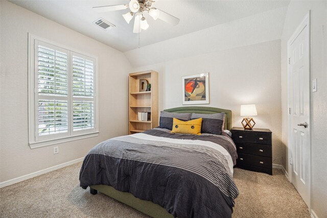 6338 Collina Springs Ct, Houston, TX 77041 - carpeted bedroom with baseboards and a ceiling fan