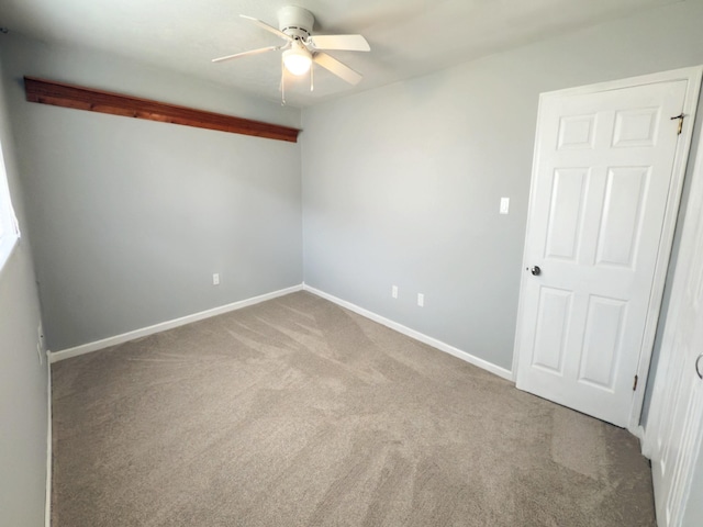 16007 Sailfin St, Crosby, TX 77532 - carpeted spare room featuring ceiling fan and baseboards