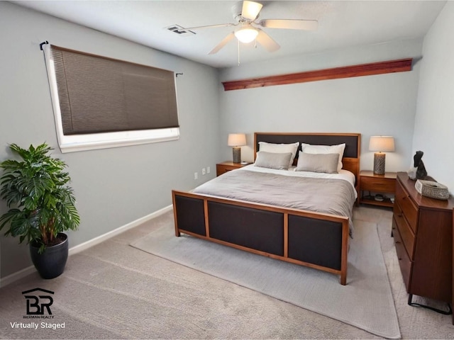 16007 Sailfin St, Crosby, TX 77532 - bedroom featuring carpet flooring, baseboards, and a ceiling fan