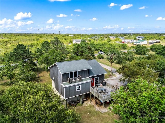 view from above of property