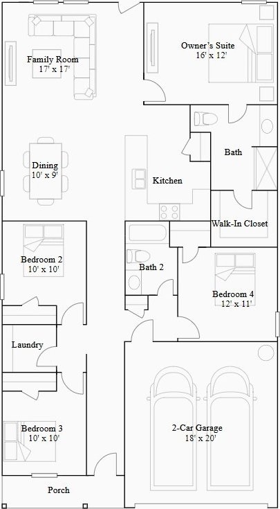 3012 Wild Dunes Dr, Katy, TX 77493 - room layout