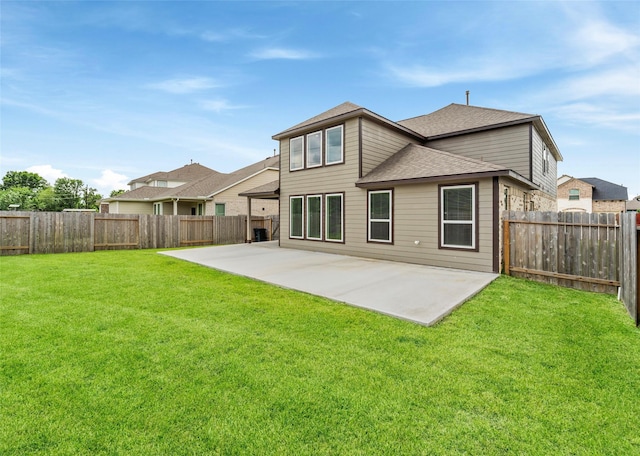 18423 Windy Knoll Way, Houston, TX 77084 - back of property featuring a patio area and roof with shingles