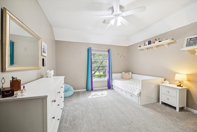 7327 Crescent Bridge Ct, Humble, TX 77396 - bedroom featuring carpet flooring, baseboards, and ceiling fan