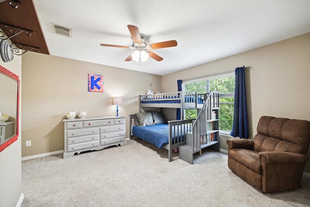 7327 Crescent Bridge Ct, Humble, TX 77396 - bedroom featuring carpet flooring, baseboards, and ceiling fan