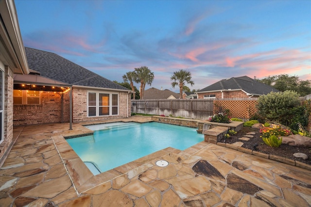 1044 Cayman Bend Ln, League City, TX 77573 - view of pool with a patio area and a fenced backyard