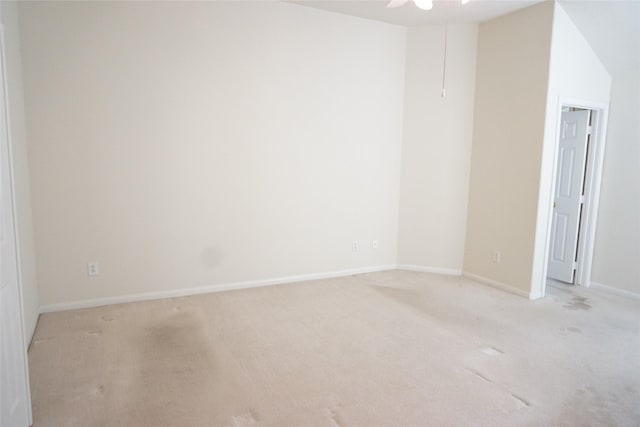 11714 Goldstream Ct, Tomball, TX 77377 - empty room with light carpet, baseboards, and ceiling fan