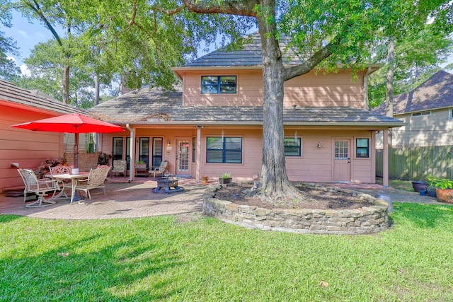 17714 Treeloch Ln, Spring, TX 77379 - rear view of property with a patio