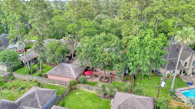 17714 Treeloch Ln, Spring, TX 77379 - bird's eye view of a pool area