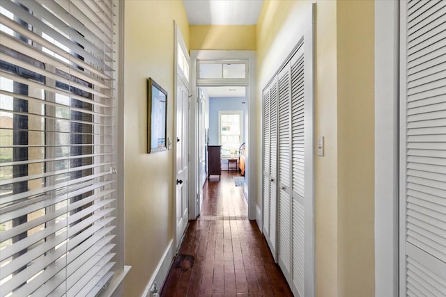 1427 Winnie St, Galveston, TX 77550 - hall with dark wood-style flooring