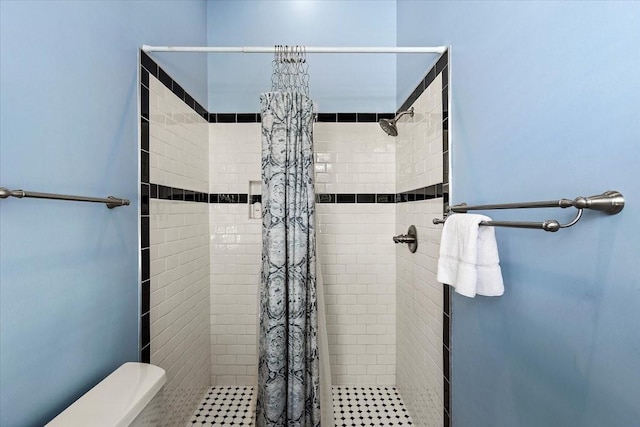 1427 Winnie St, Galveston, TX 77550 - full bathroom with a stall shower and toilet