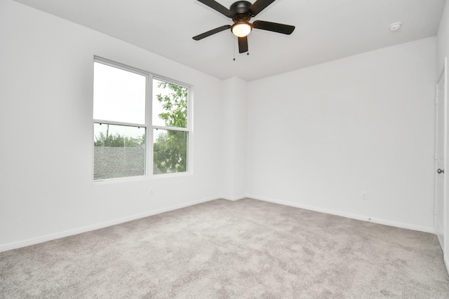 3309 Shelby Cir, Houston, TX 77051 - carpeted empty room featuring ceiling fan, baseboards, and a smoke detector