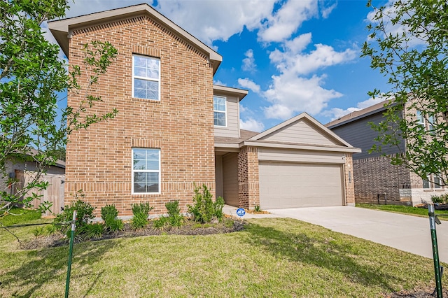 40434 Basalt Elm Rd, Magnolia, TX 77354 - traditional-style home with brick siding, driveway, and a garage