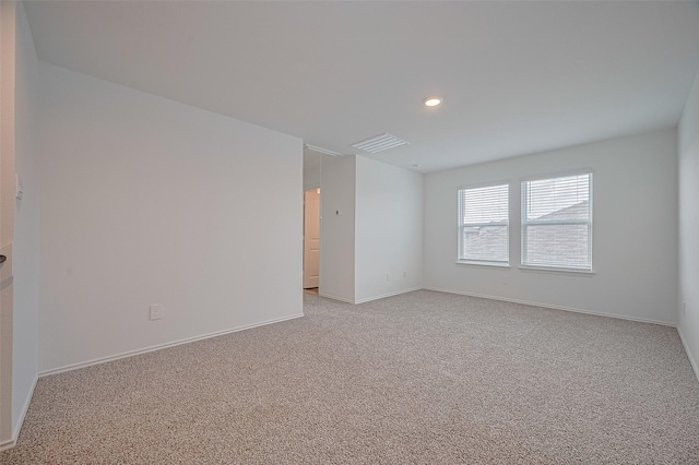 40434 Basalt Elm Rd, Magnolia, TX 77354 - unfurnished room with light colored carpet, baseboards, and recessed lighting