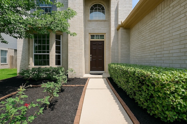 7902 Crystal Moon Dr, Houston, TX 77040 - property entrance with brick siding