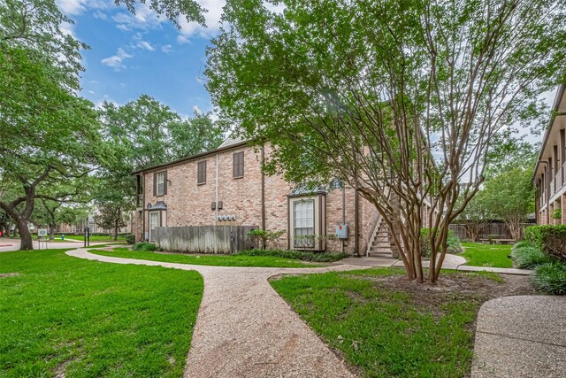 811 Wax Myrtle Ln Unit A, Houston, TX 77079 - view of front of house with stairway
